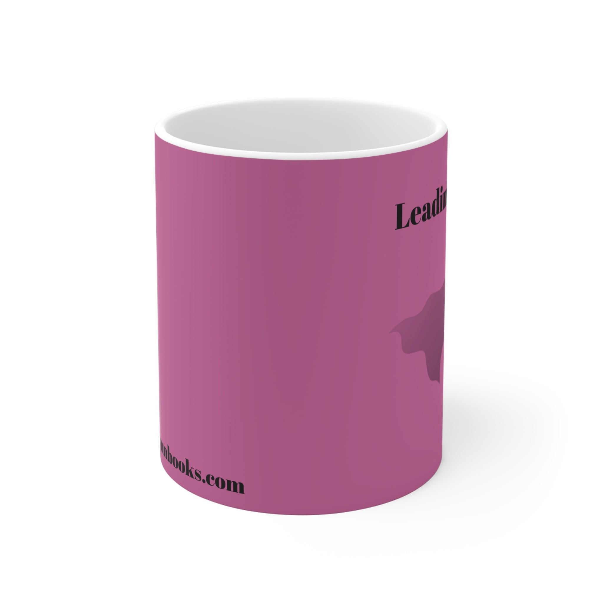 Pink Leading Man Energy | Motivational Coffee Cup | Gift for Book Lovers | Trendy Drinkware | Home Office Decor | Pink Design